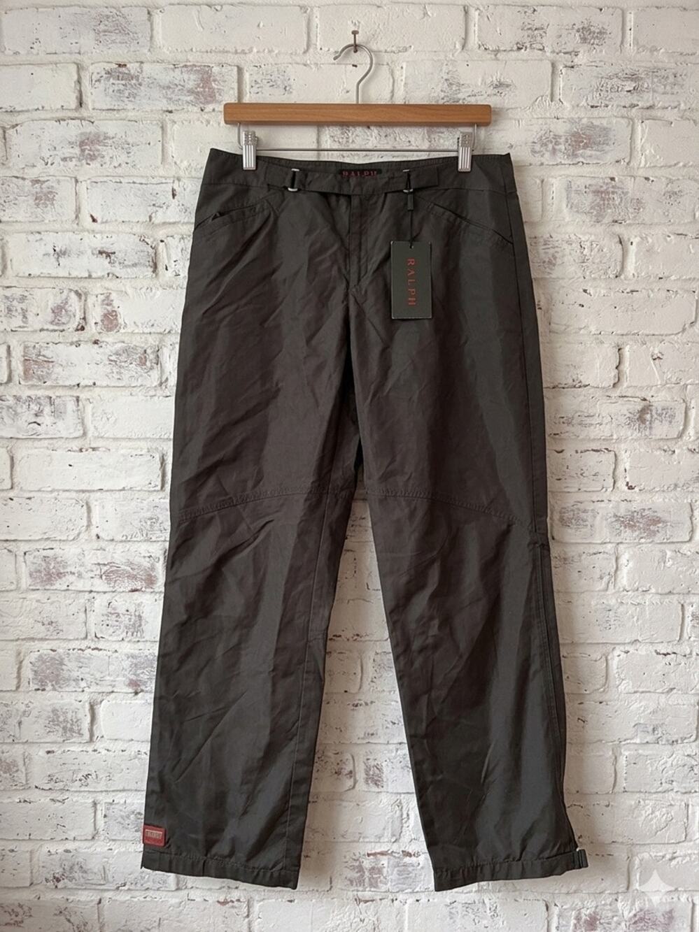 Vintage Ralph Lauren Red Label RL-67 Nylon Technical Pants Black zippers matrix